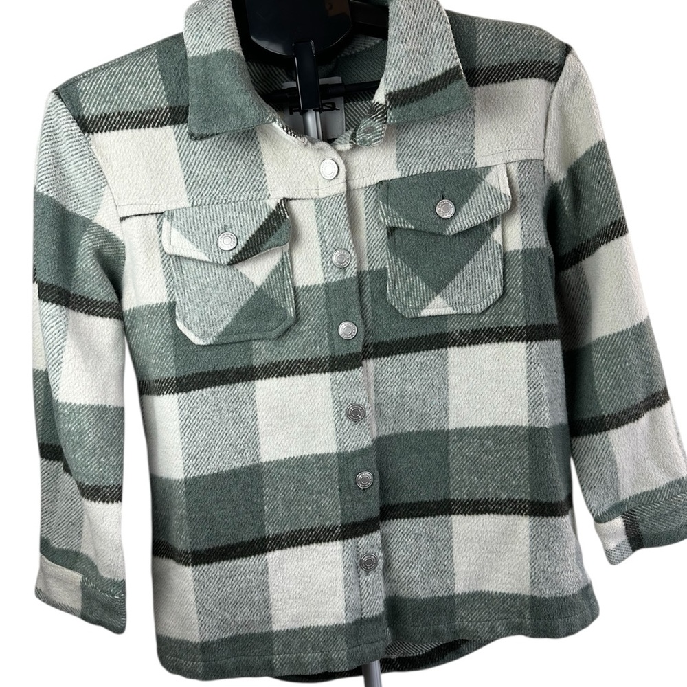 RSQ plaid flannel jacket / shacket Green Women’s Sz L